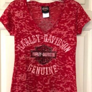 Ladies Short-Sleeve Harley-Davidson Shirt (S)